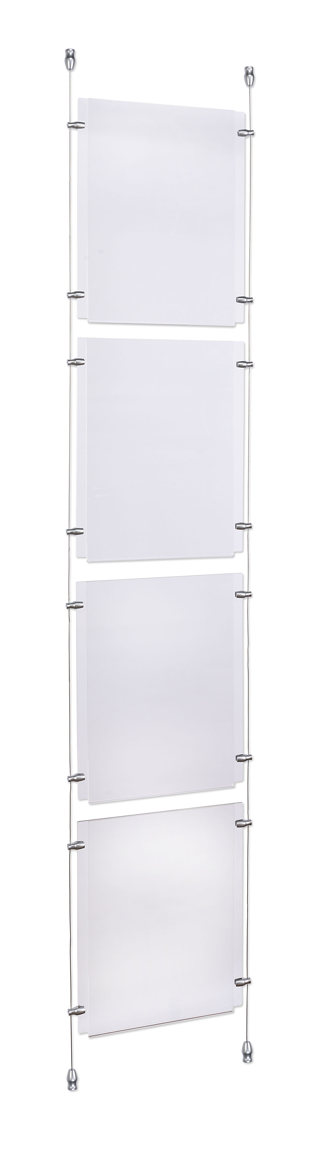 Window Hung Signage - (4) Frame 11 x 17 Cable Hanging Signs | Displays2Go