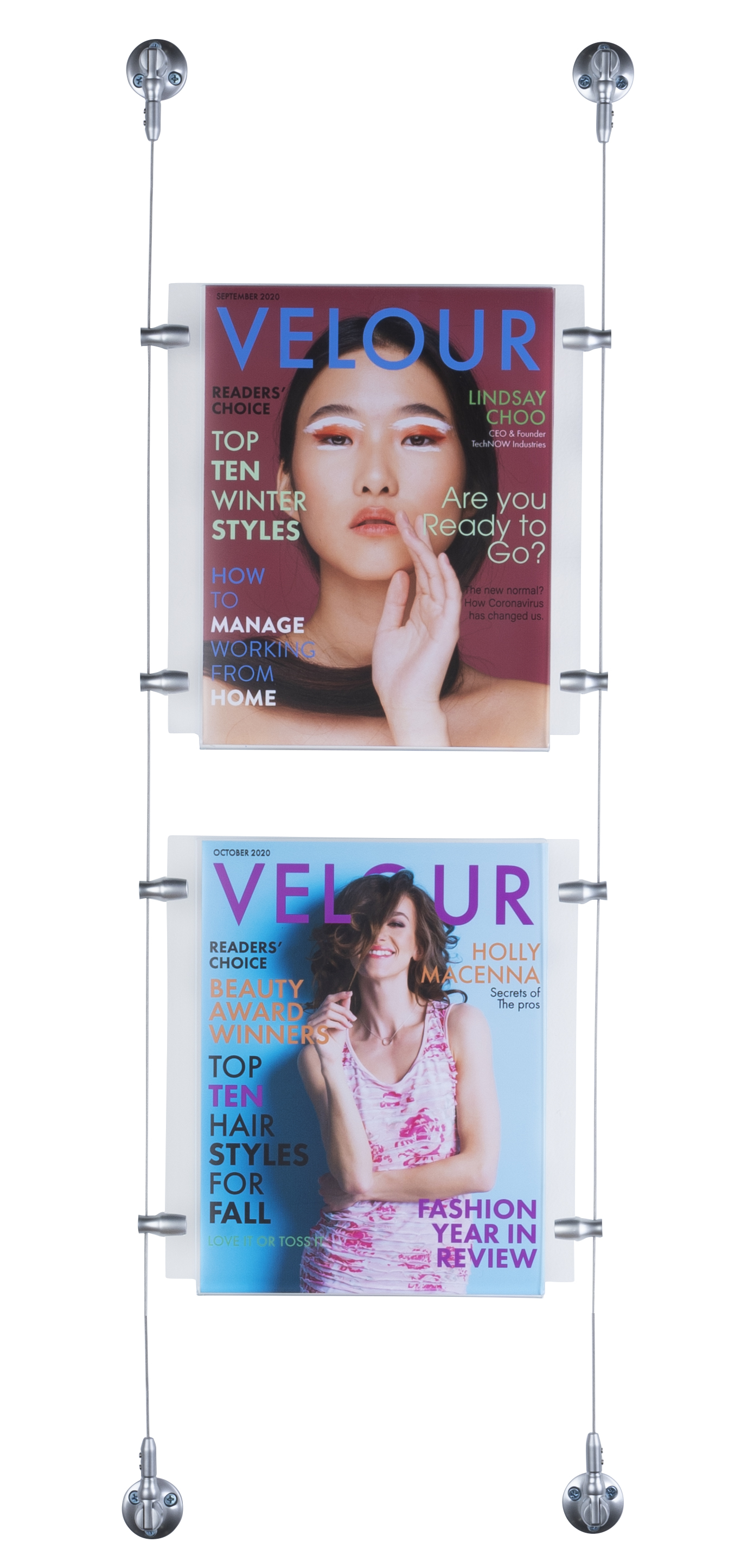 Wall Mount Poster Sign Systems | 8.5 x 11 Sign Grid | Displays2Go