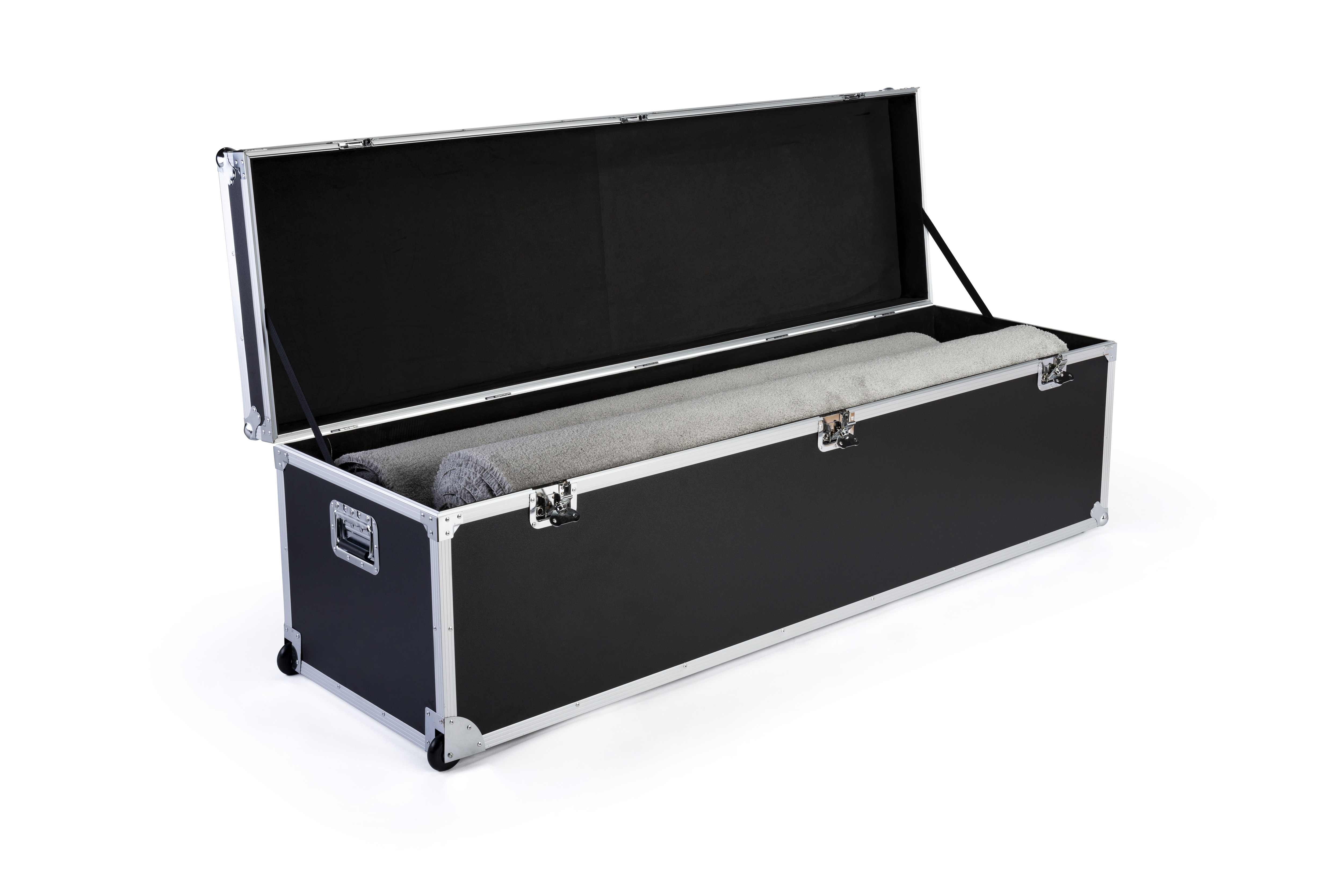 Oversize Trade Show Storage Trunk | Large Interior, 2 Edge Wheels ...