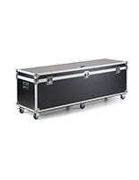 73.5” x 21.5” Oversize trade show storage trunk with hard exterior