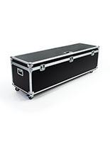73.5” x 21.5” Oversize trade show storage trunk with hinged lid