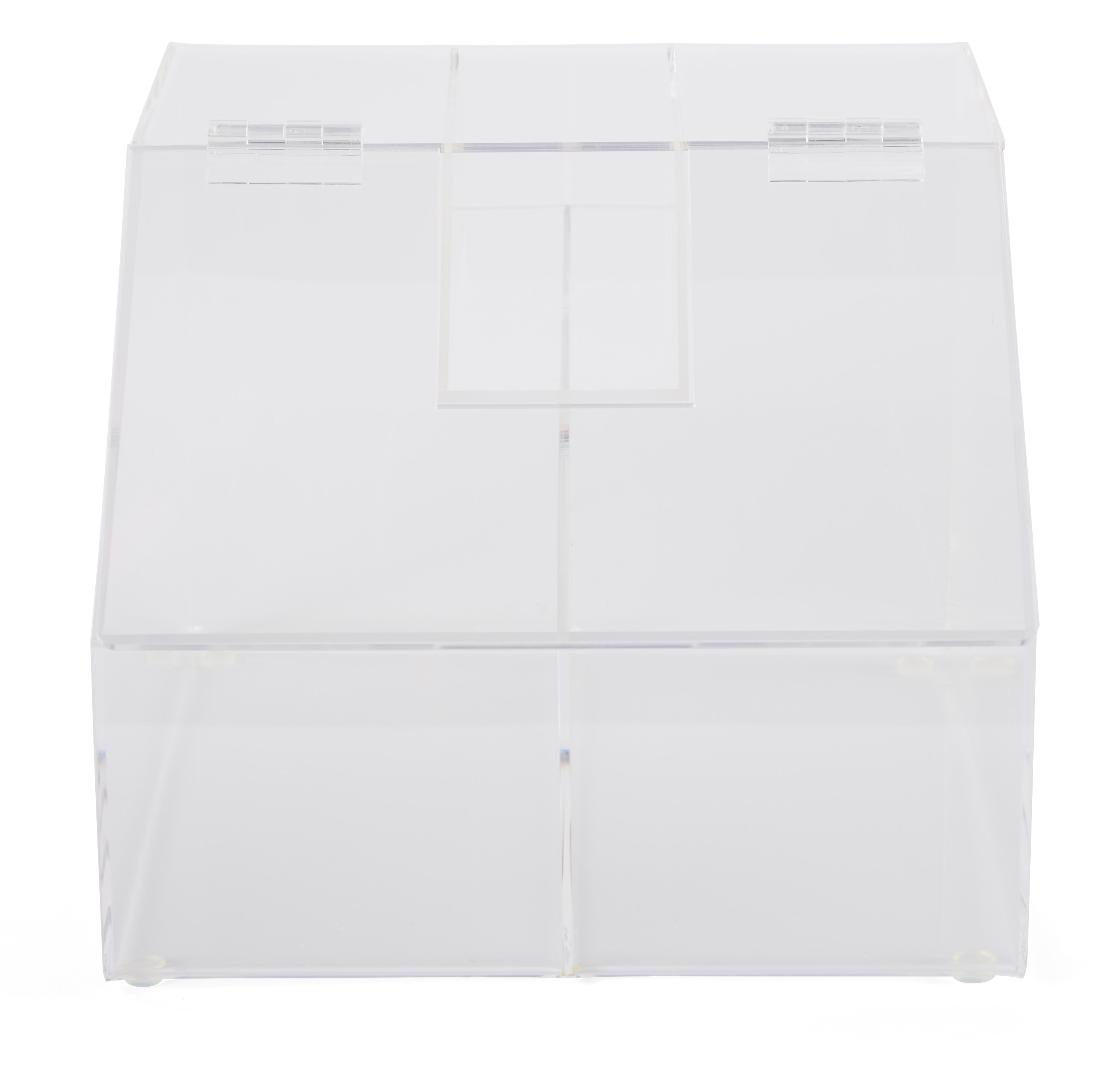 2.5 Gallon Recycled Acrylic Candy Bin, 2 Compartments, Scoop Holder - Image 3
