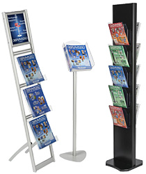 Metal Literature Stands | Magazine Racks and Holders for Floors