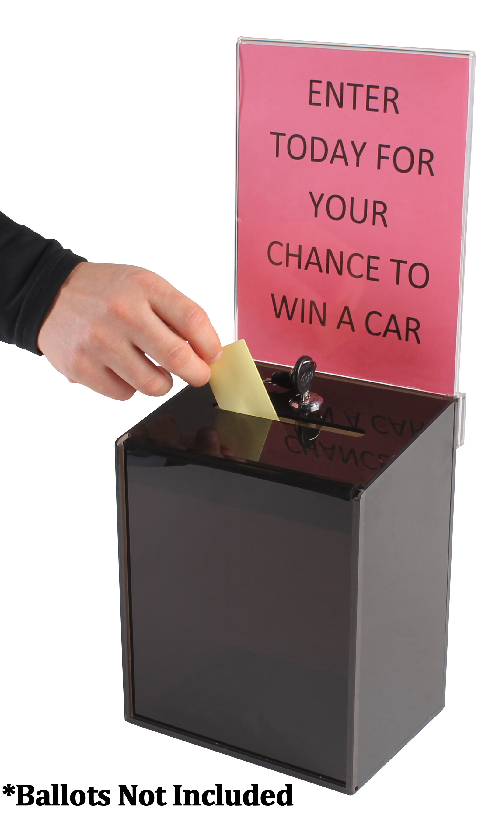 Smoked Color Acrylic Ballot Boxes| 6-1/2