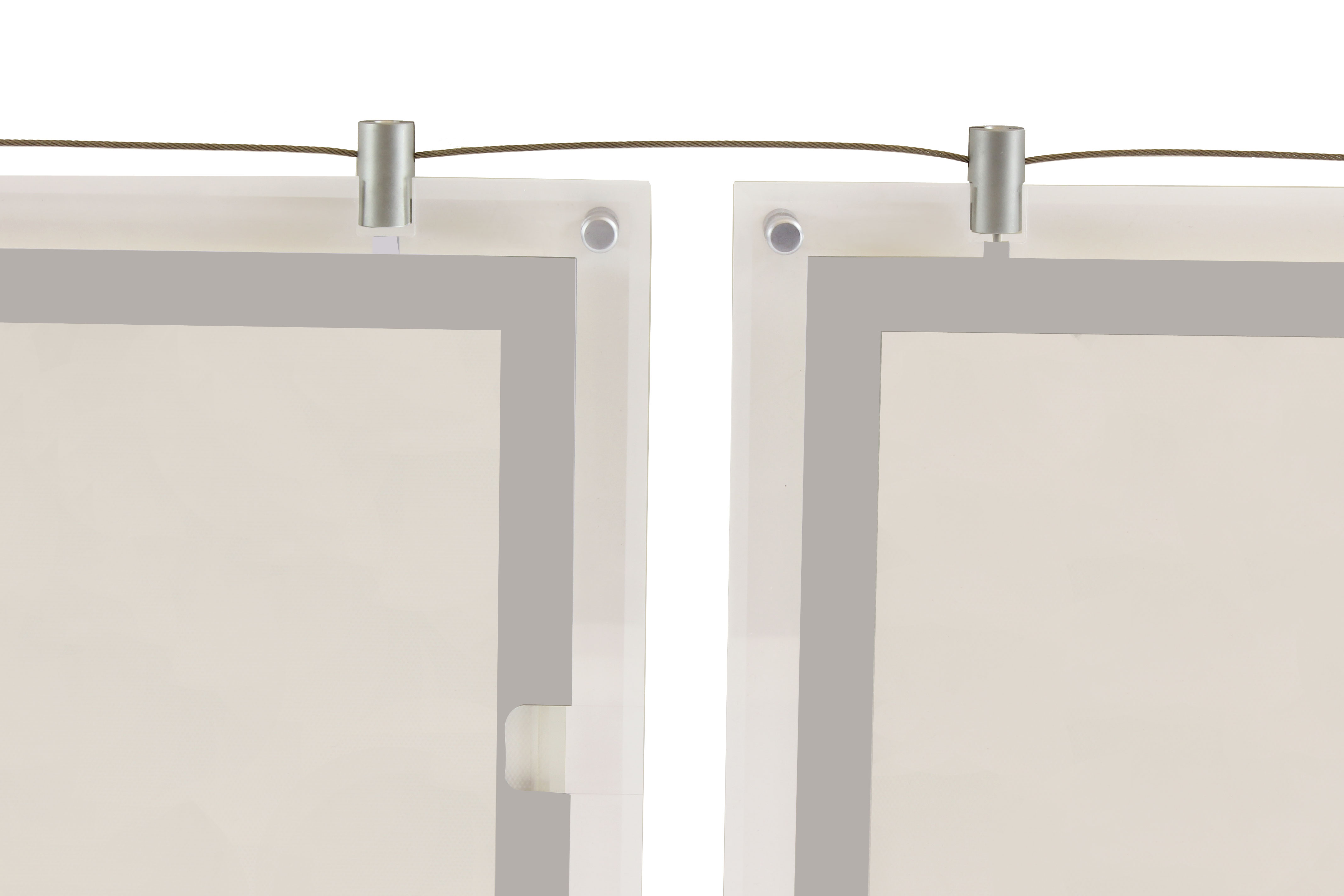 LED Backlit Frames | (3) 11 x 17 Illuminated Hanging Frames | Displays2Go