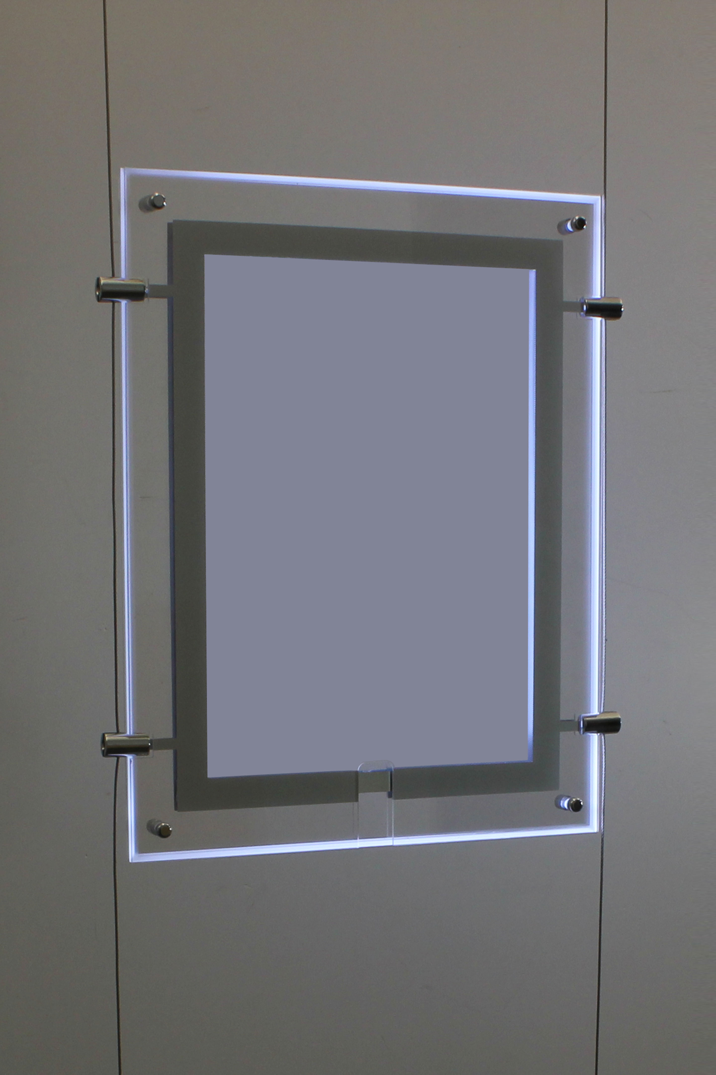 LED Backlit Frames | (3) 11 x 17 Illuminated Hanging Frames | Displays2Go