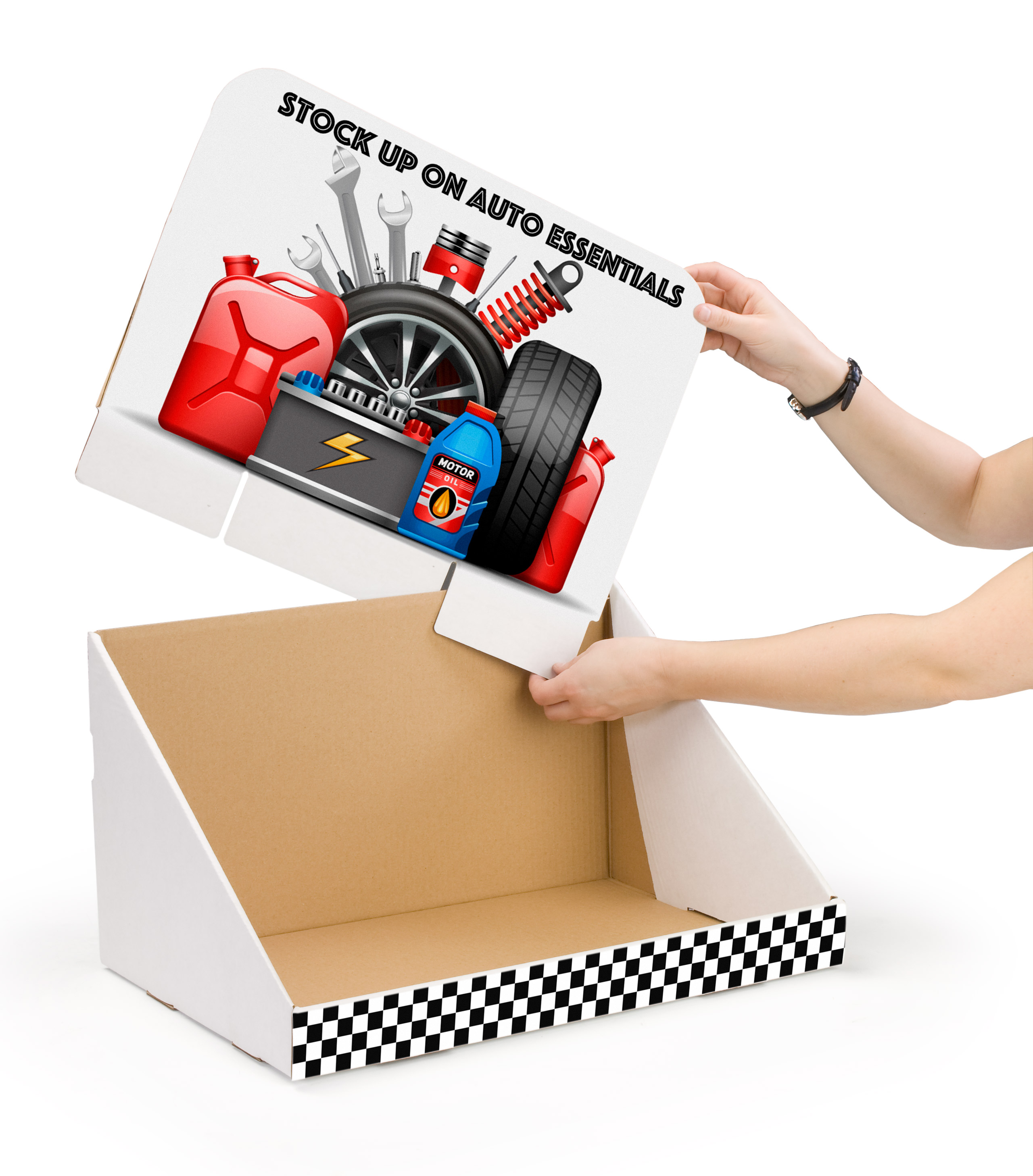 Custom Corrugated Counter Display | Full-Color Graphics | Displays2Go