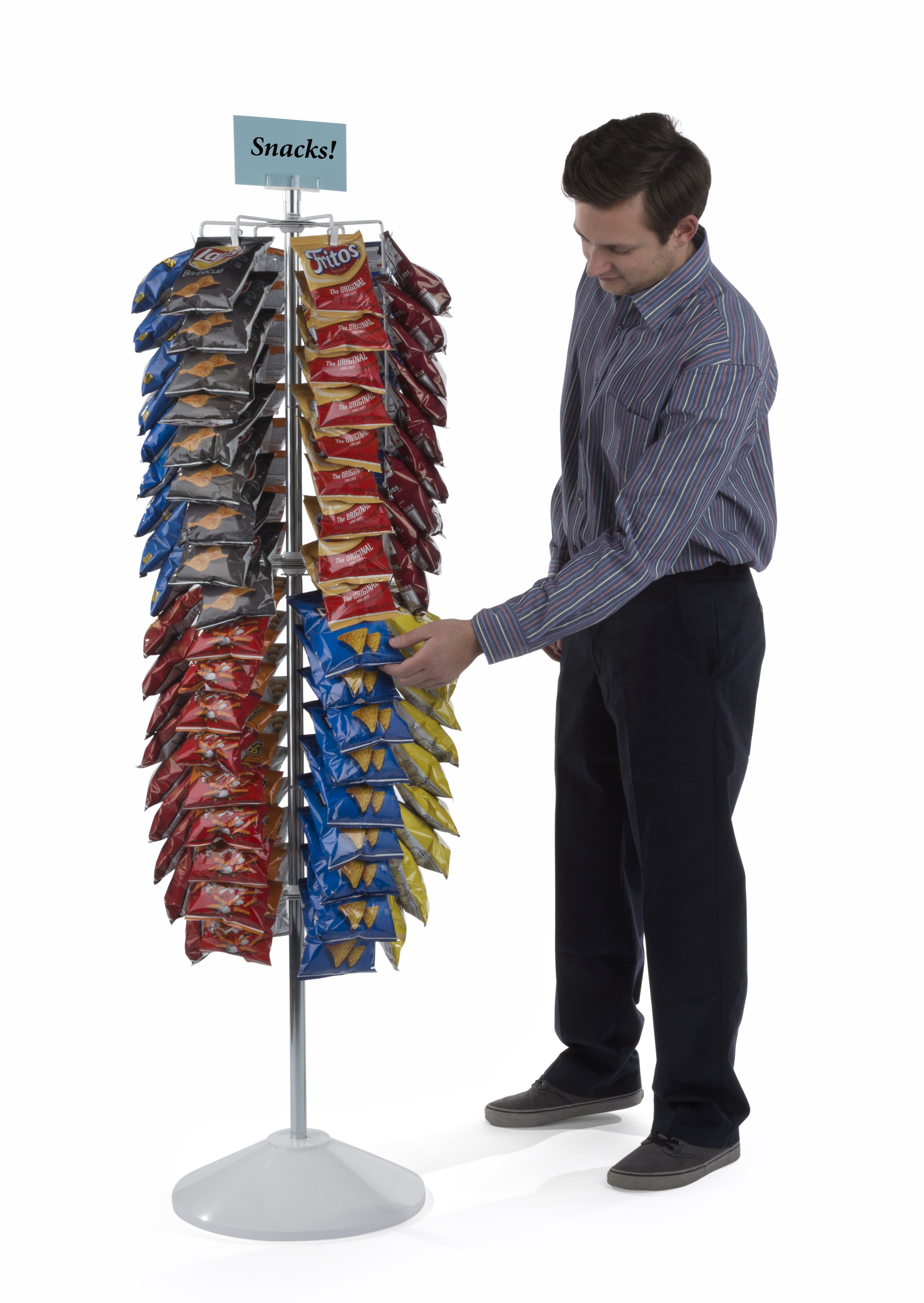 Snack Rack Pin Snack Clip Rack | Spinning | Displays2Go