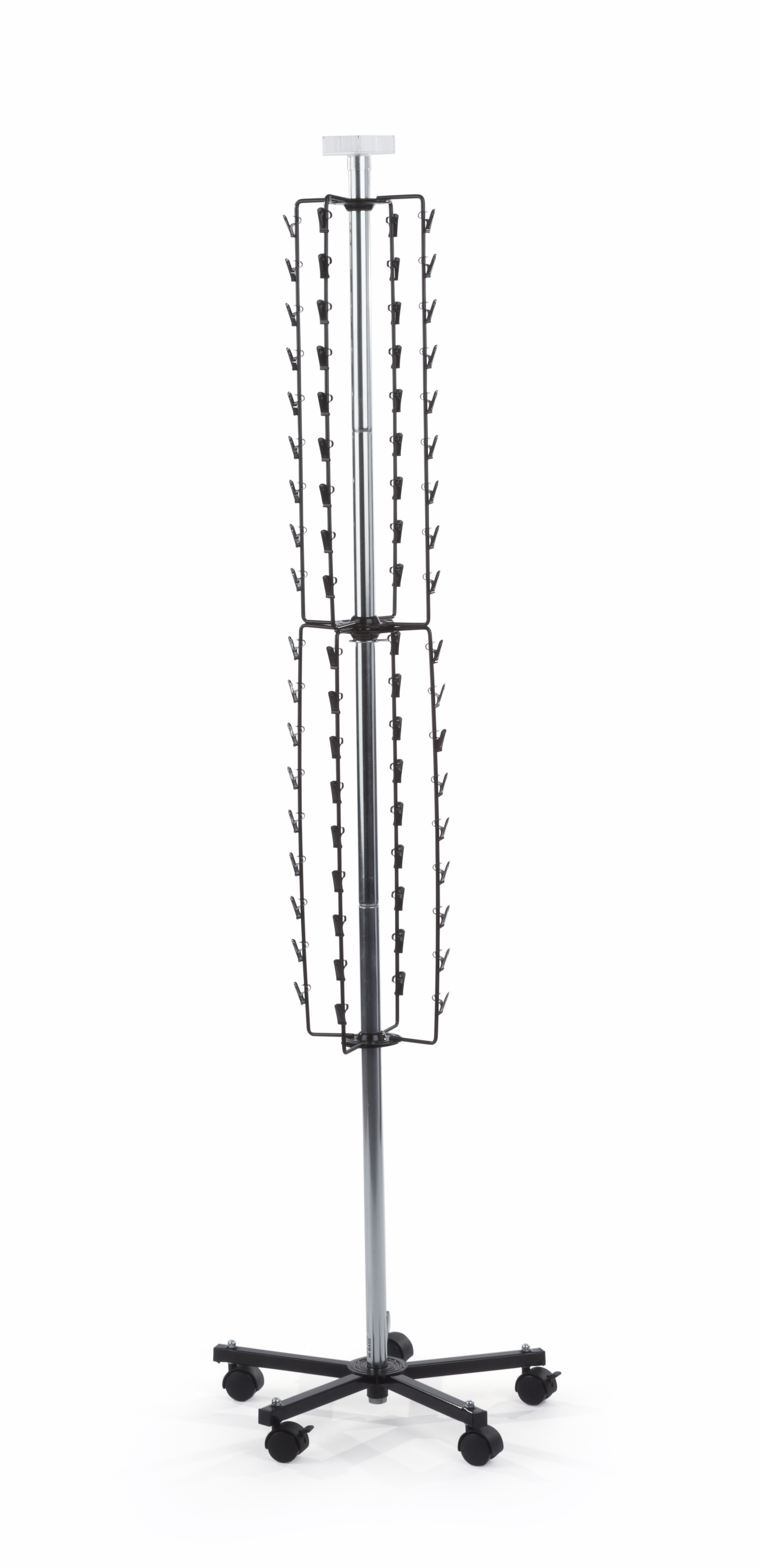 Snack Display Clip Rack | Locking Casters | Displays2Go