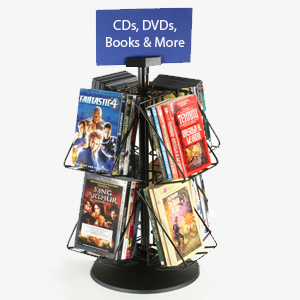 CD & DVD Display | Countertop & Floor Media Holders