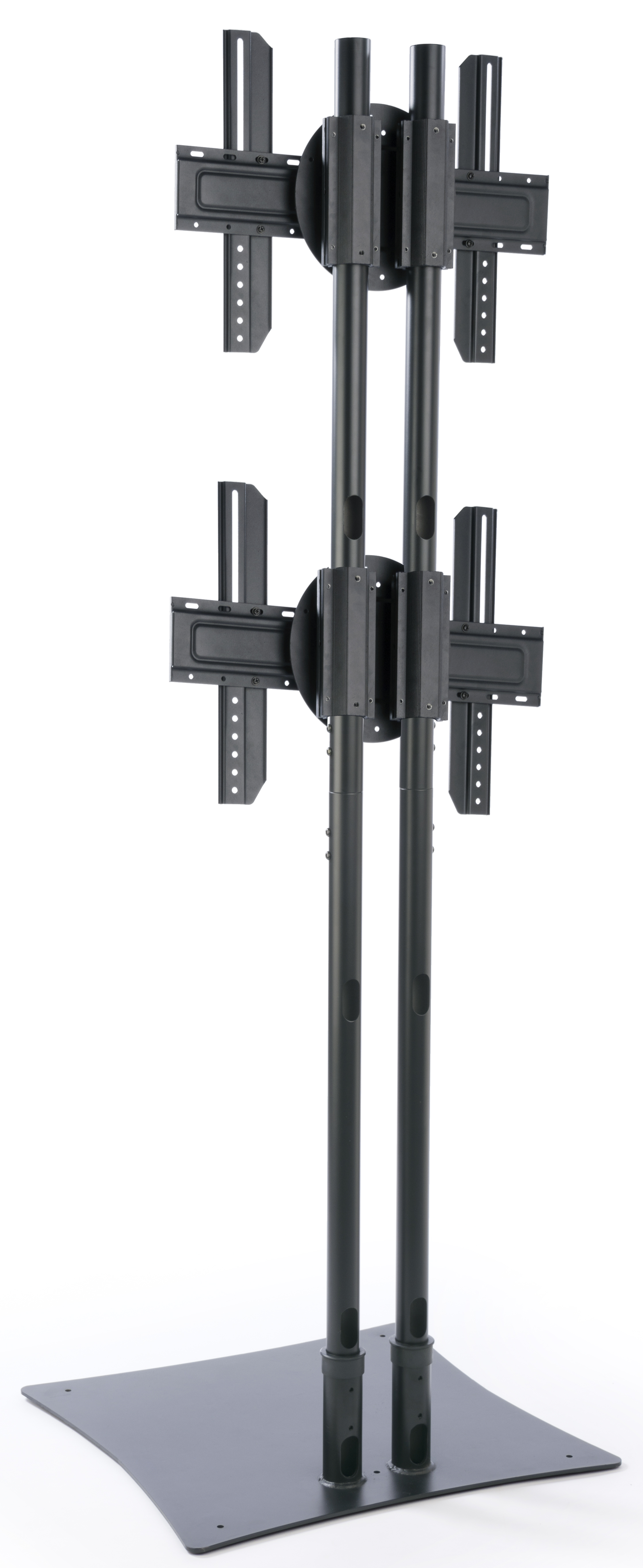Dual TV Stand w/ 2 Rotating Brackets, Monitors 32” – 70”, Travel Case - BlackDual TV Stand w/ 2 Rotating Brackets, Monitors 32” – 70”, Travel Case - Black - Image 2