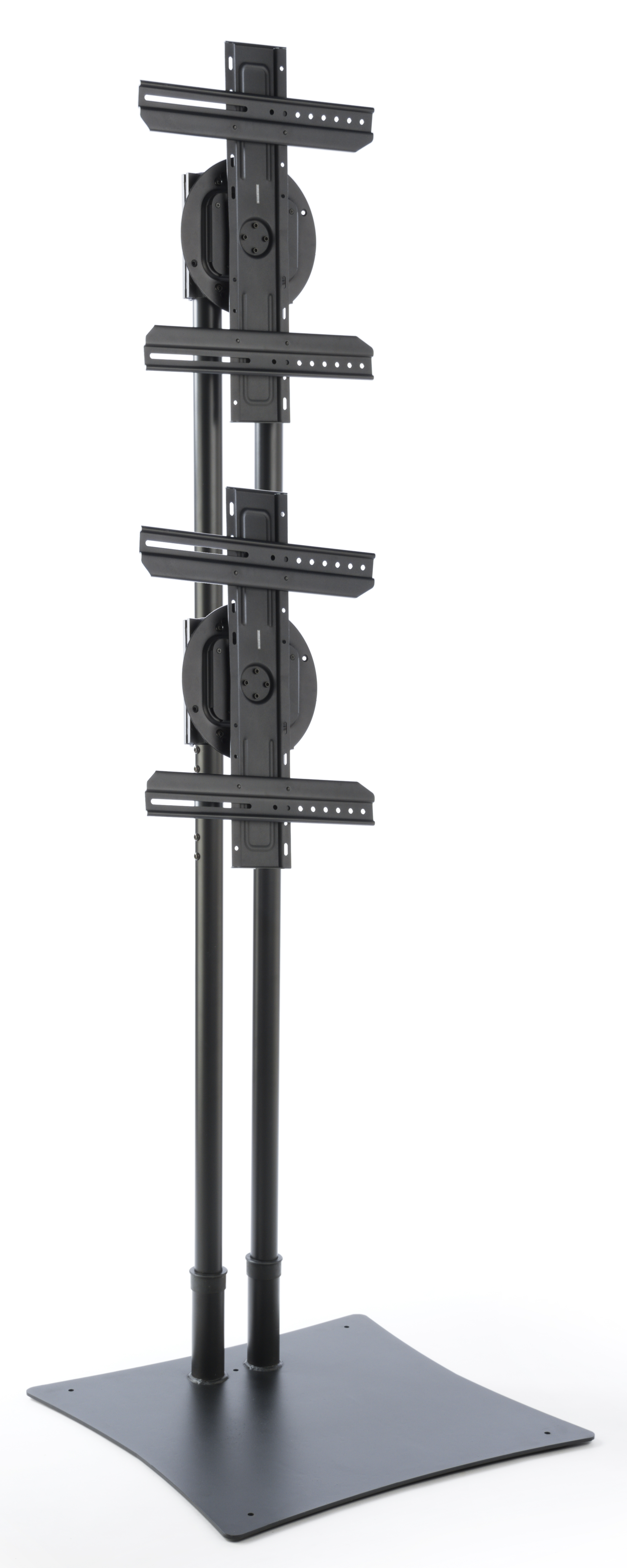 Dual TV Stand w/ 2 Rotating Brackets, Monitors 32” – 70”, Travel Case - BlackDual TV Stand w/ 2 Rotating Brackets, Monitors 32” – 70”, Travel Case - Black - Image 4