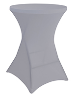 Round stretch table cover with machine washable design