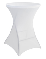 White round stretch table cover
