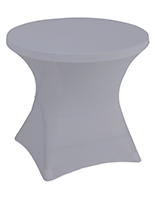 Gray stretch polyester tablecloths