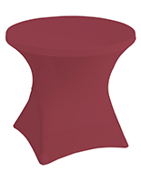 Stretch polyester tablecloths with 31 inch diameter