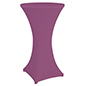 Purple cocktail table spandex cover with durable heavyweight material
