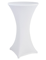 Cocktail table spandex cover with round surface top