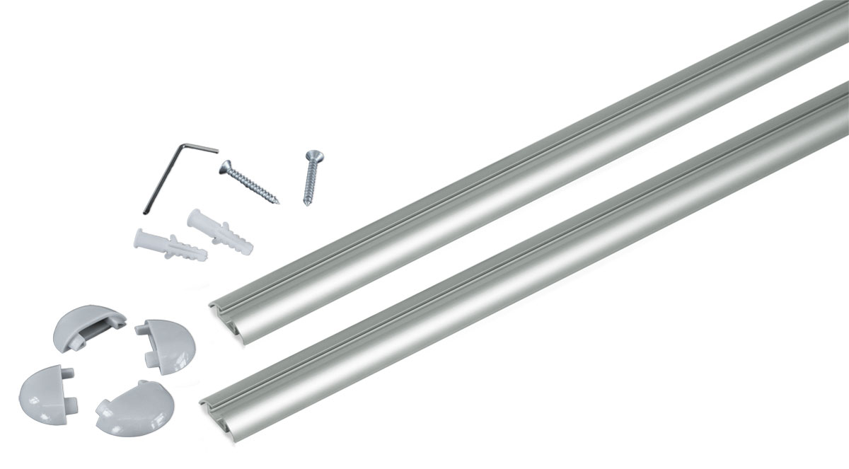 Rail Hanging System | For Ceiling to Floor Signage | Displays2Go