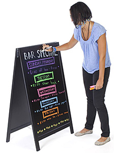 Sidewalk Signs, Chalkboard Signs, Sidewalk Easels & Wet Floor Signs