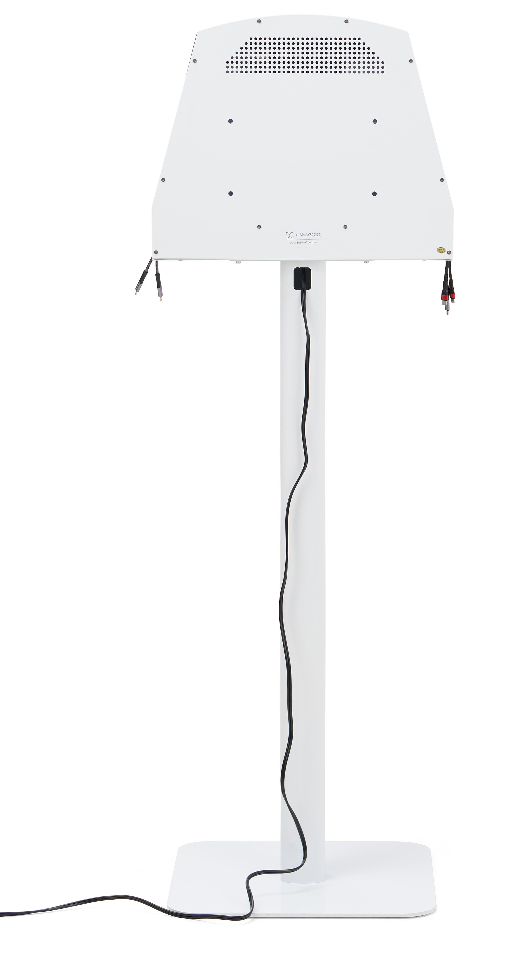 Cell Phone Charging Station w/ Custom Graphics, 5 Cords and Wireless Charging - White - Image 3
