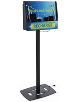 Acrylic Floor Standing Device Recharge Kiosk