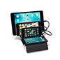 4 port USB charger dock with wireless pad and 4 removable acrylic partitions 