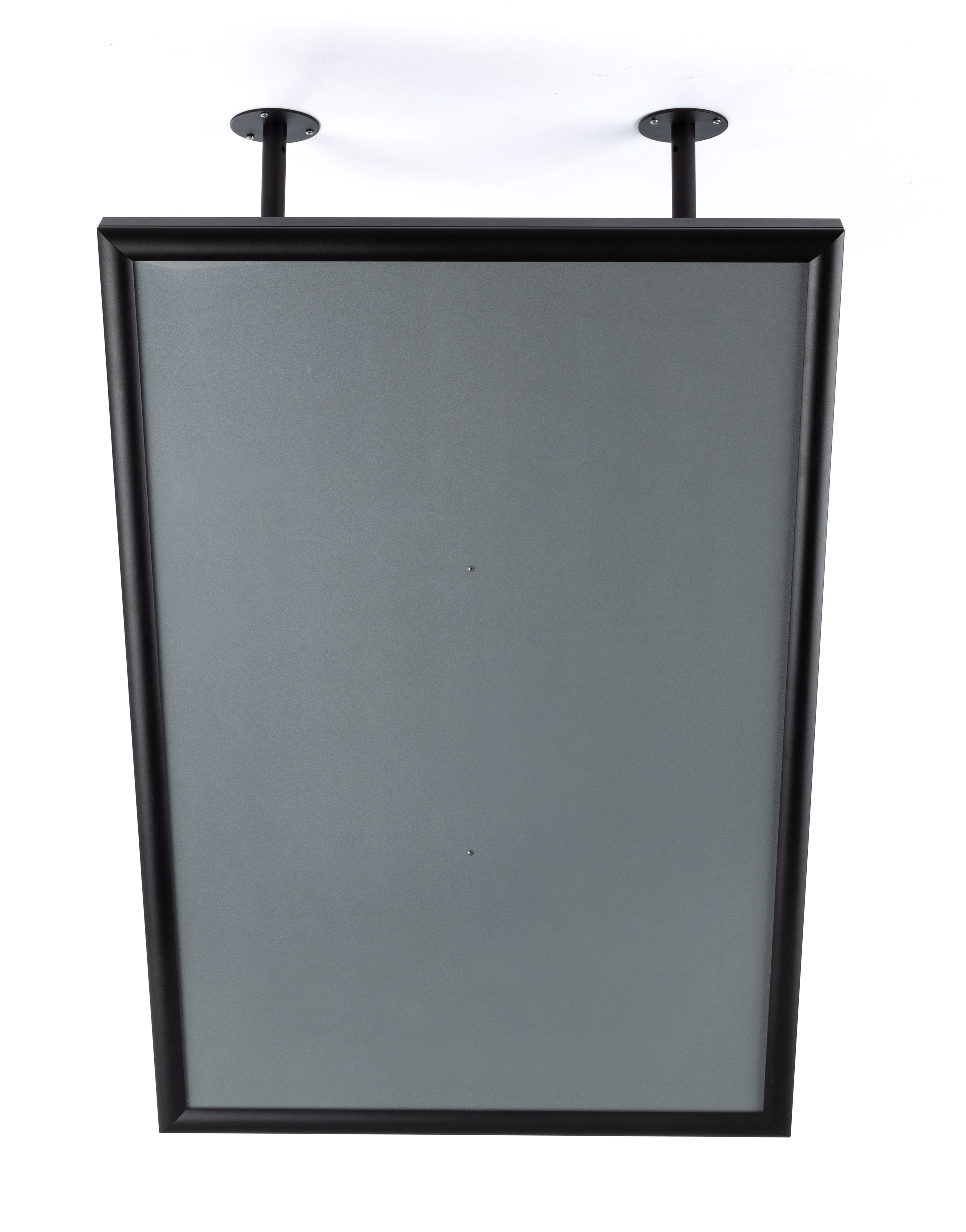 Ceiling Swivel Mount Sign Frame | Black Snap Open Edge | Displays2Go