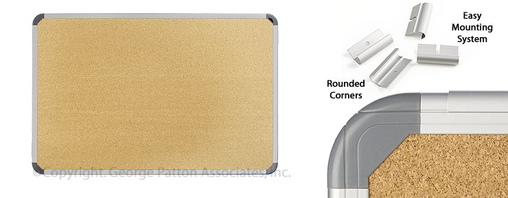 This Cork Board Comes With Innovative Versatile Mounting Brackets, Self 