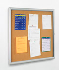 3' X 3' Large Corkboard - Aluminum Silver Frame 