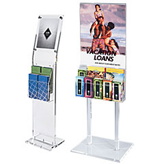 Clear Acrylic Literature Stands