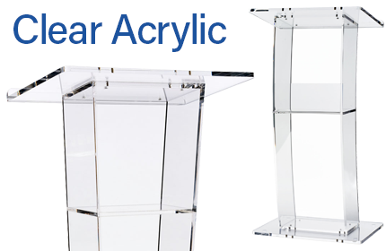 Clear Acrylic Podiums for Sale