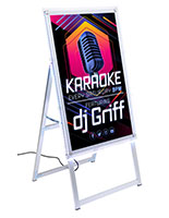 LED sandwich board with remote for color changing options