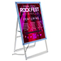 LED sandwich board with crystal clear acrylic panels