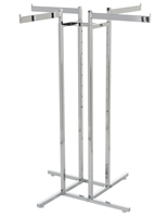 Floor Standing 4-Way Clothing Rack