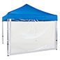 Clear pop up tent sidewall with clear design 
