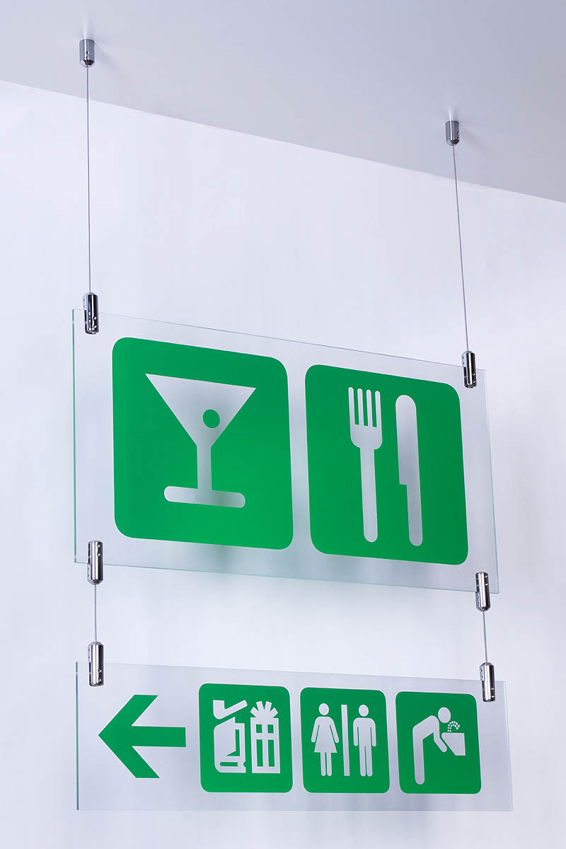 Cable Hanging System | 2 Ceiling Mounts, 6 Clamps & 3 Cables | Displays2Go