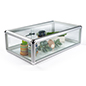 Aluminum Countertop Showcase with Tempered Glass Top