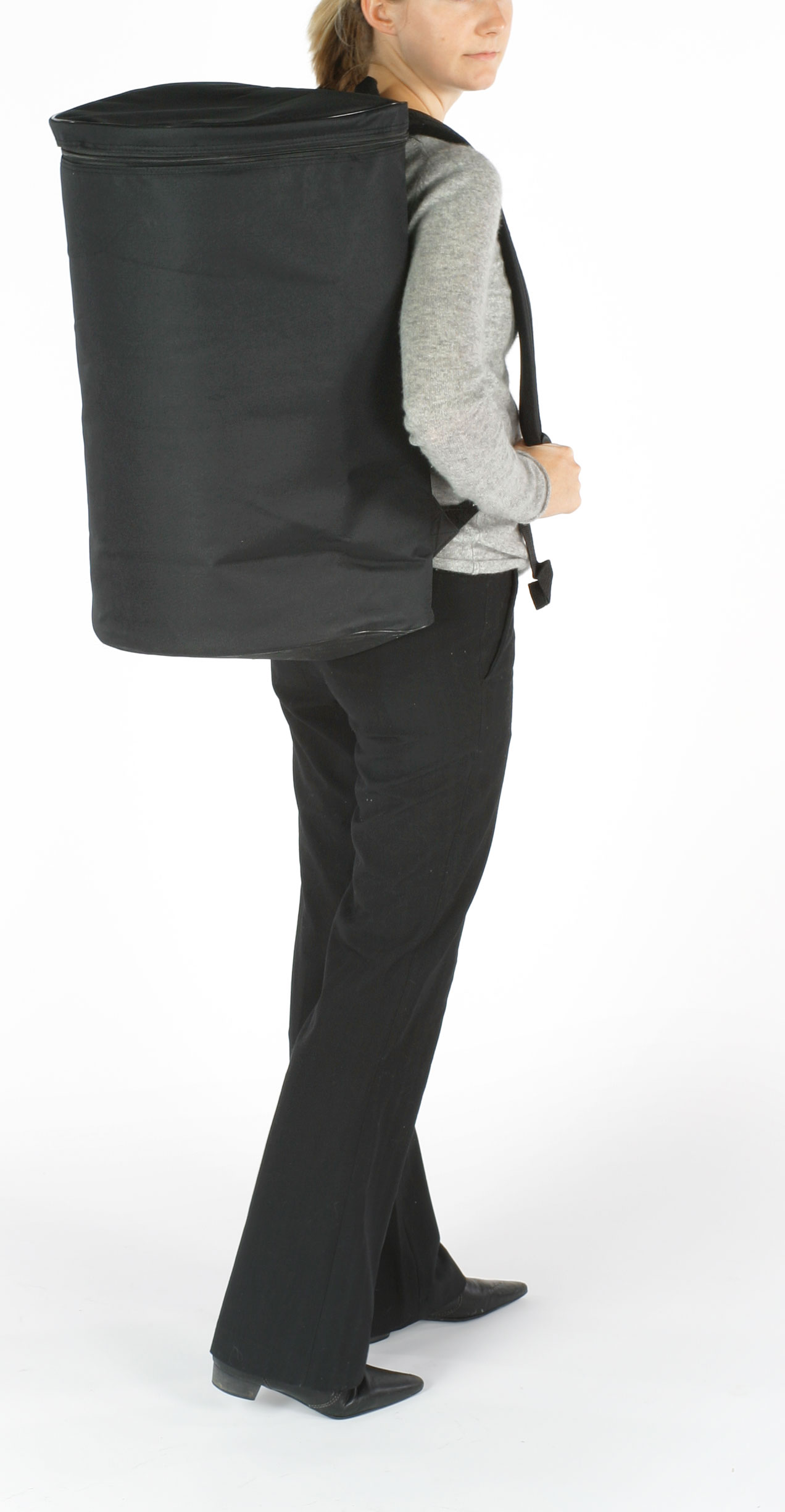 43"w Portable Counter with Inner Shelves - Black - Image 4