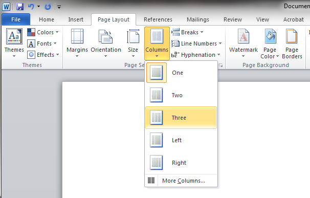 how to make a leaflet in word 2010