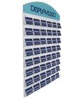 Business Card Wall Mount with Custom Header for Trade Shows