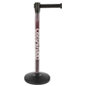 Custom Stanchion Post with Black Belt and 4-Way Adapter