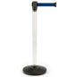 Fillable Clear Stanchion with Blue Belt