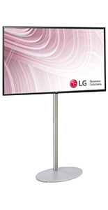 Free standing digital signage with 4K UHD screen resolution 