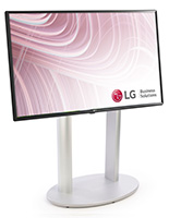 43 inch wide electronic digital signage stand with Bluetooth & WiFi connection capabilities