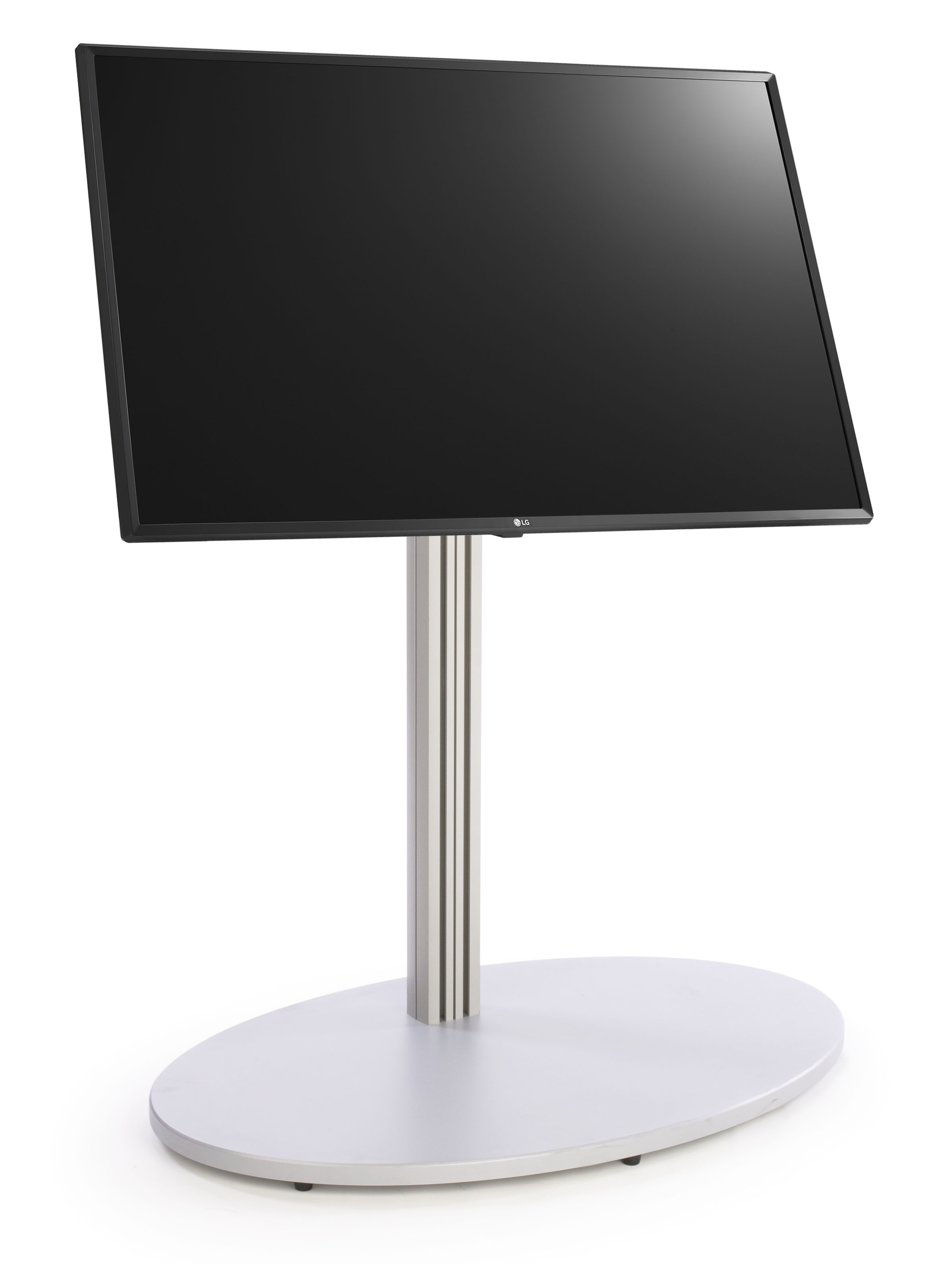 LG Commercial Display w/ 4K UHD u0026 Embedded Media Player, Tilting Base - Silver - Image 2