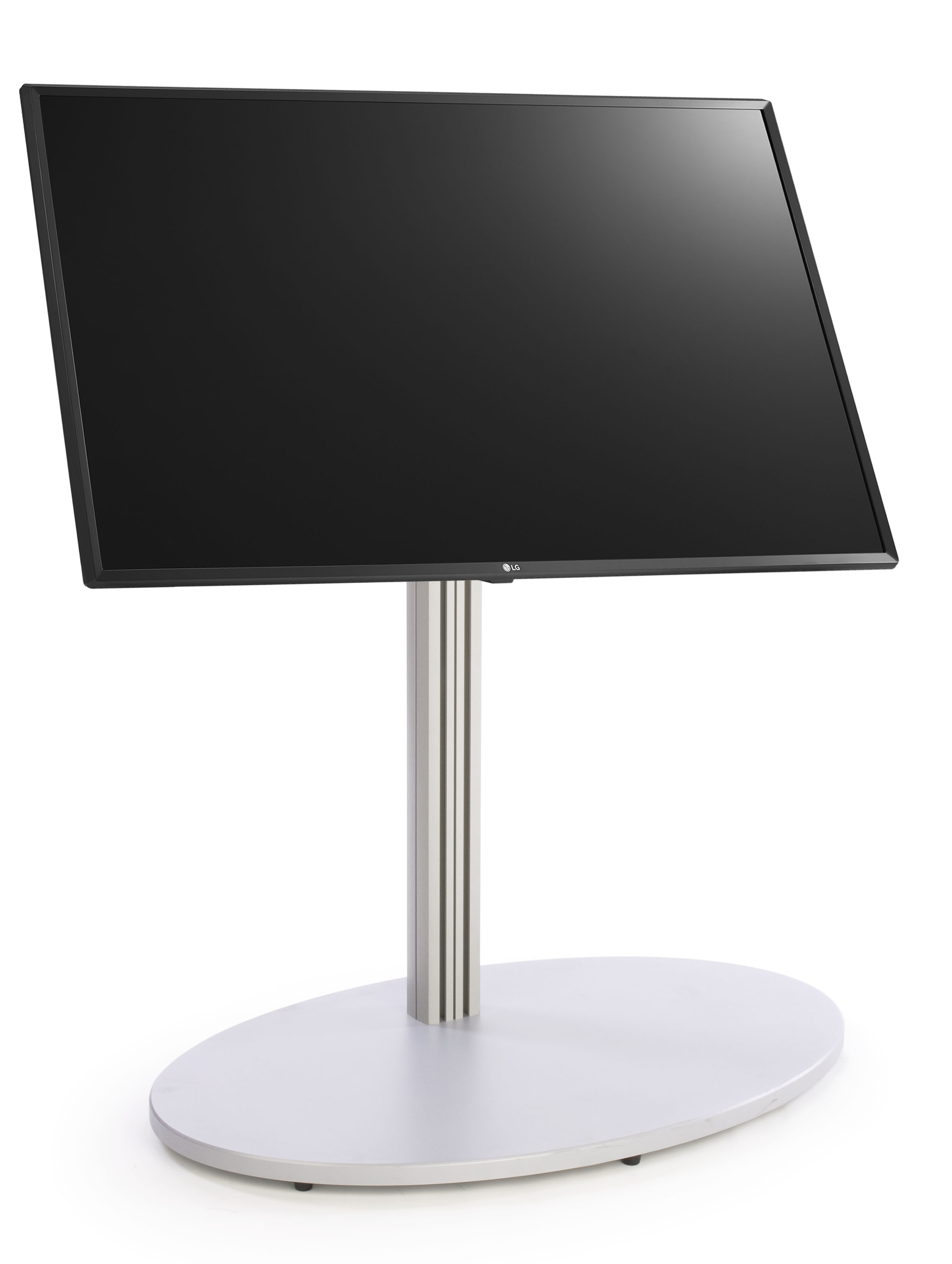 LG Commercial Display w/ 4K UHD & Embedded Media Player, Tilting Base - Silver - Image 2