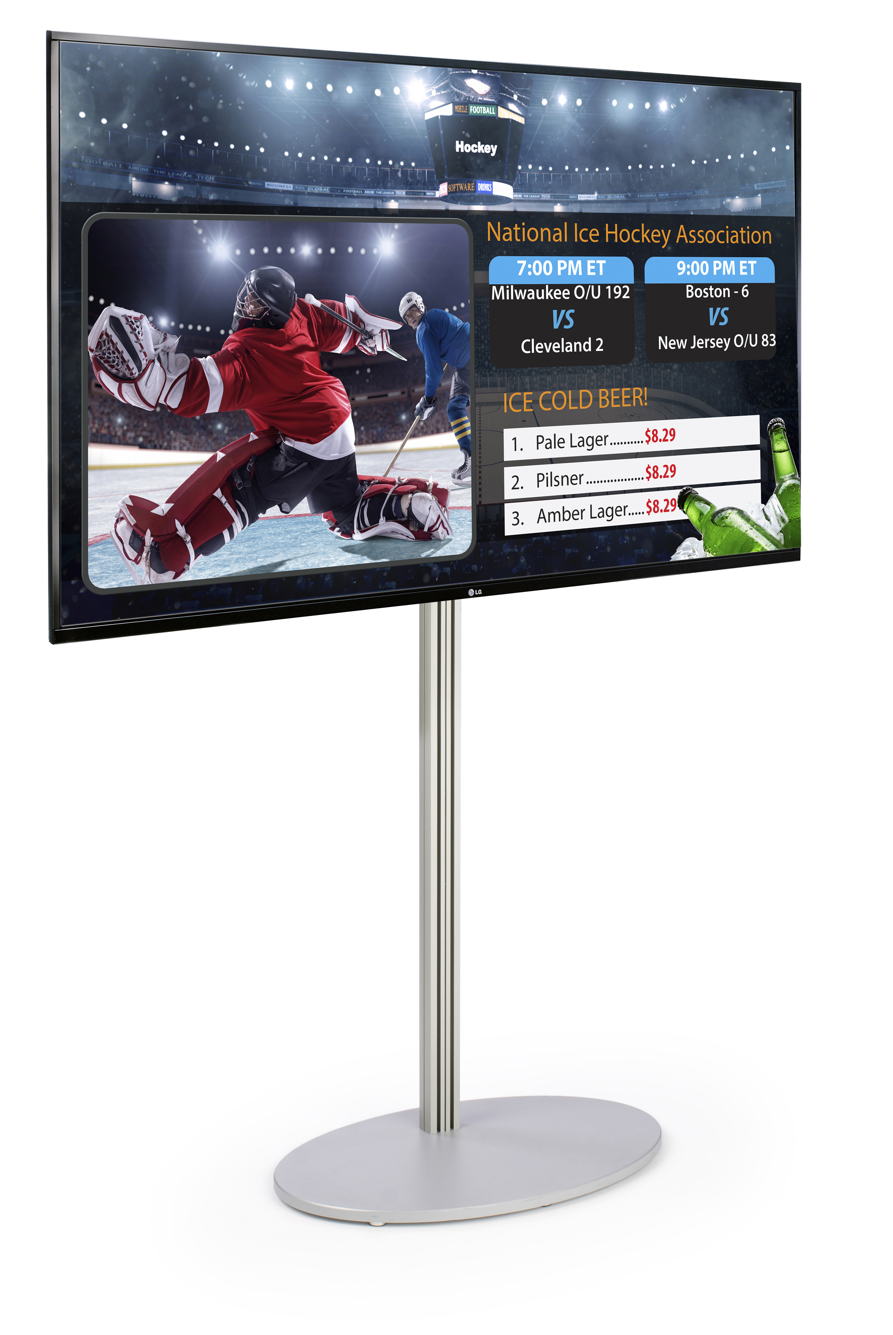 E Display Electronic Digital Signage Package | Tilting Bracket | Displays2Go