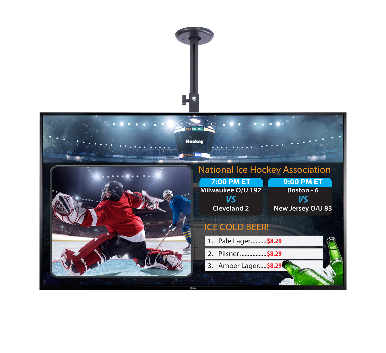 E Display Electronic Signage Display | Preloaded with Slideshow Software ...