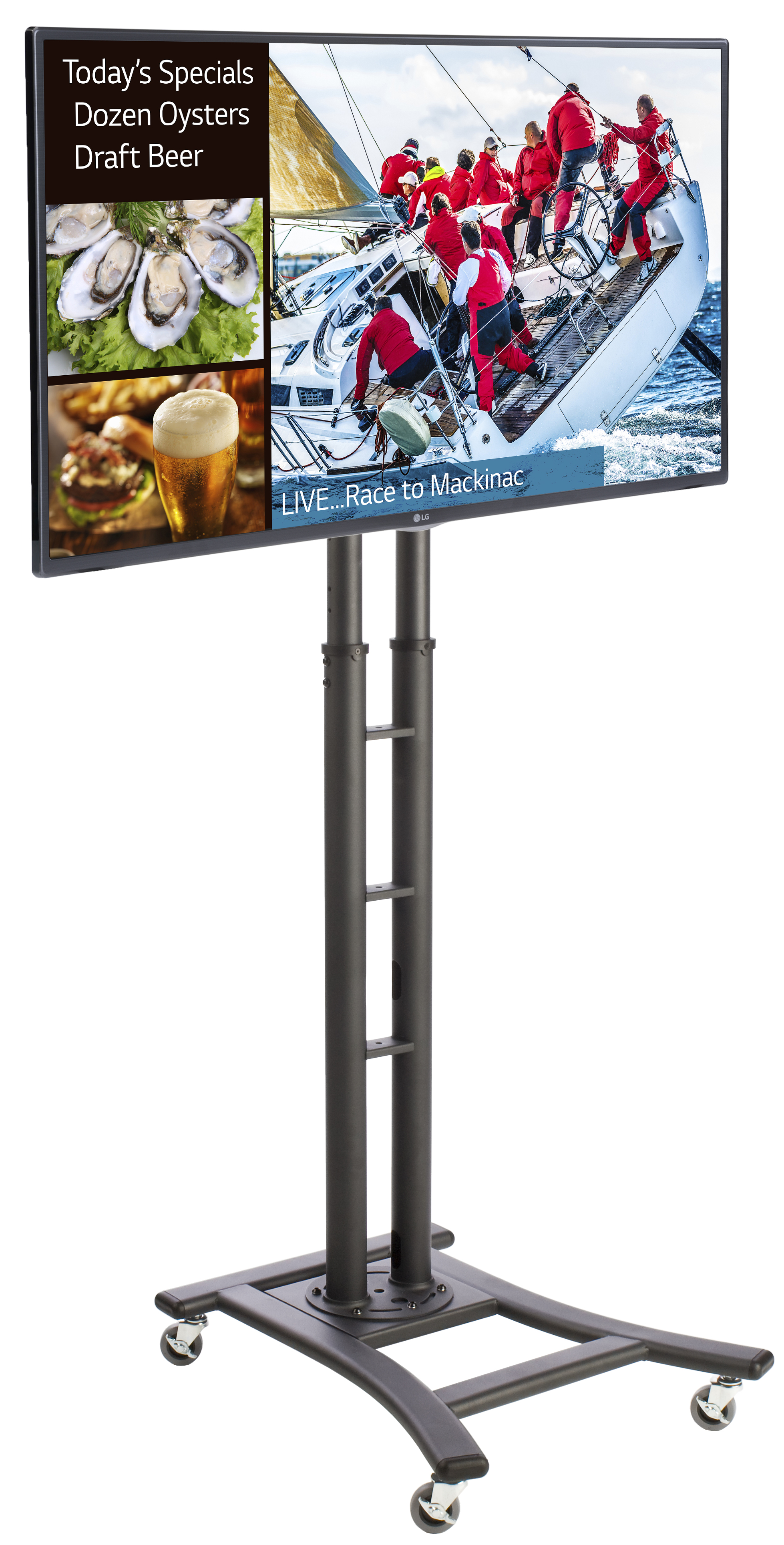 Digital Sign Package | Black Adjustable Stand | Displays2Go